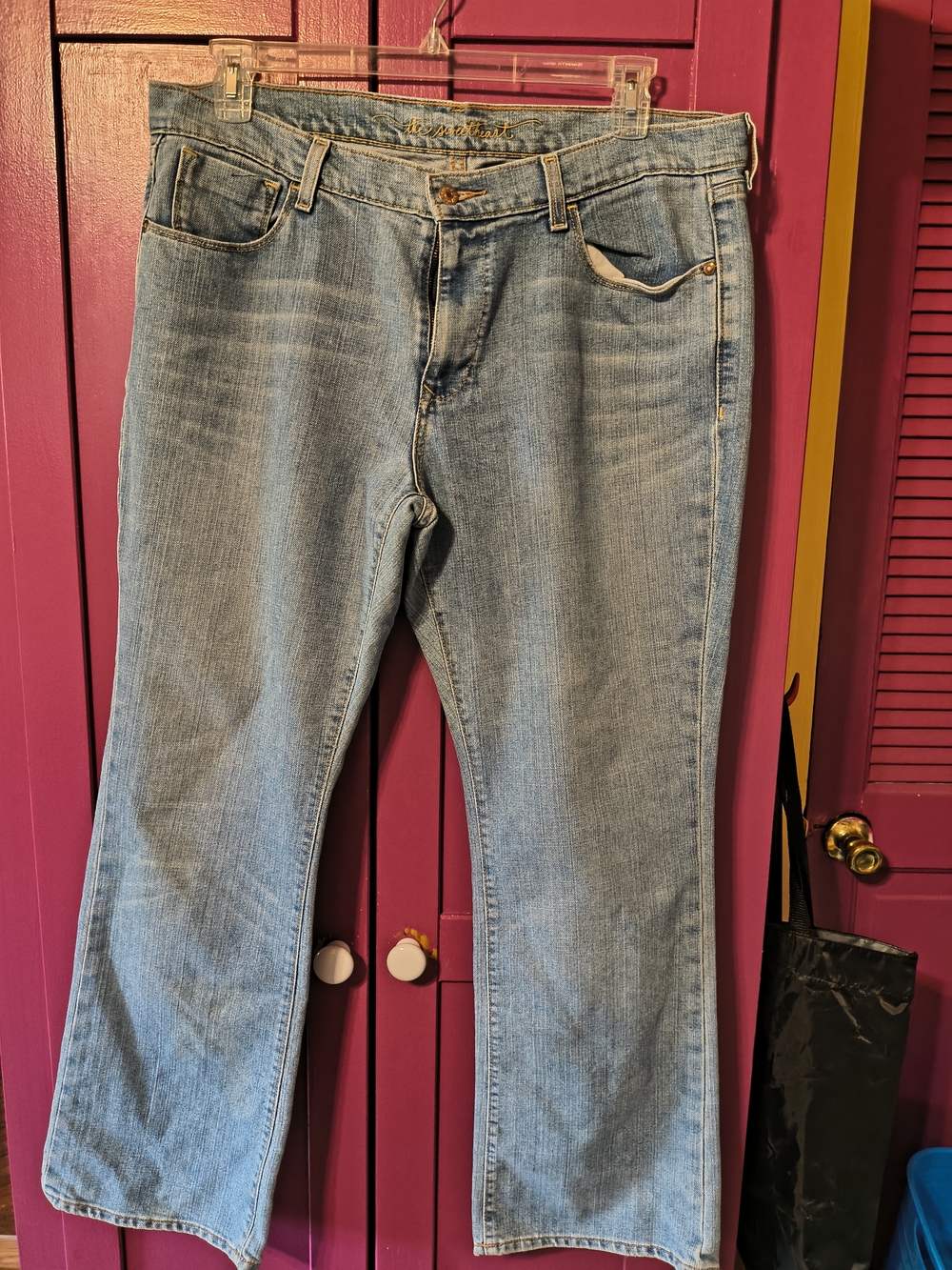 Women's Old Navy the Sweetheart Light Wash Straight Leg Jeans size 16 short